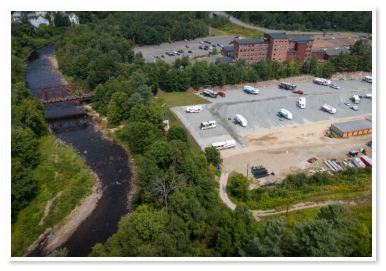 Aerial view of Little Town Campground